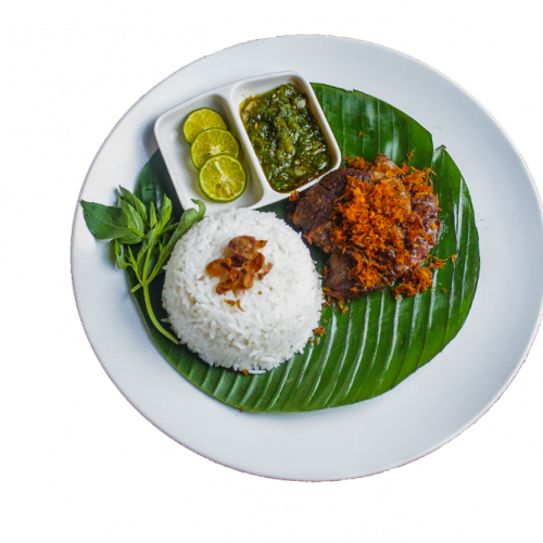 Empal penyet sambel ijo